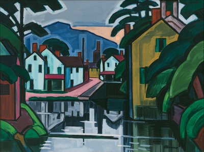 Alter Hafenkanal von Oscar Florianus Bluemner